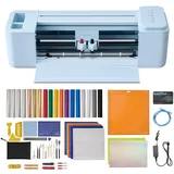 Vevor Vinylschneidemaschine 30 cm, Schneideplotter/Plottermaschine mit Tastensteuerung & Material- und Werkzeugset, Kompatibel mit Mac/Windows/Android/iOS, für Bastelarbeiten Karten Wohnaccessoires