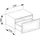 Keuco Edition 11 Sideboard 70 x 35 x 53,5 cm Weiß