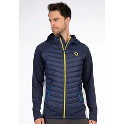 Steppjacke LPO "GILMOUR M MEN", Herren, Gr. M (50), blau (dunkelblau), 100% Polyester, casual, bequem, Langarm gerader Abschluss mit Gummizug, Jacken, Steppjacke mit schlichtem Design und verstellbarer Kapuze
