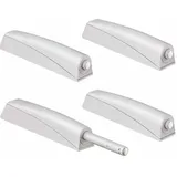 Lablanc - 4er-pack Magnetische Druckschlösser Für Schränke – Versenkte Schrank-druckschlösser – Schubladen-druckschlösser – Magnetische Schranksystem-dämpfer