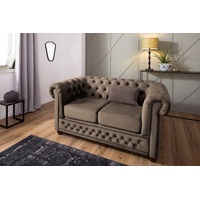 Home Affaire Chesterfield-Sofa »New Castle«, mit hochwertiger Knopfheftung in Chesterfield-Design, B/T/H: 1488672