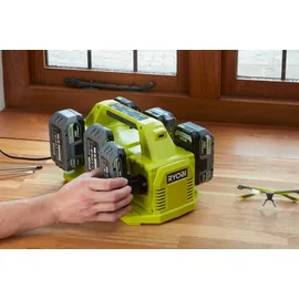 RYOBI 18 V ONE+ 6-Fach-Akku-Ladestation 4,0 A