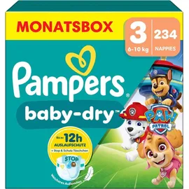 Pampers Baby-Dry Gr. 3 (6-10 kg) 234 St. Paw Patrol Edition