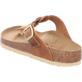 Birkenstock Gizeh Braided Nubukleder geölt cognac 38