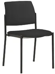 mayer sitzmöbel Stapelstuhl Stoff Schwarz 120 kg 2518 490 x 560 x 830 mm 4 Stück
