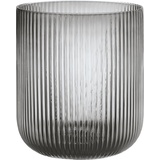 BLOMUS -VEN- Windlicht Size L, sanfter Grauton, eleganter Blickfang als Windlicht oder Vase, Farbe Smoke (66250)