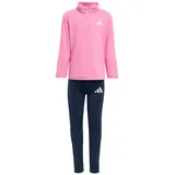 adidas Mädchen Trainingsanzug LG SPORT SET JN2607 128 - PNKFUS/WHITE/CLPINK - 128