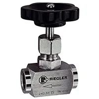 Riegler Nadelventil, Edelstahl 1.4571, G 1/2, DN 8, PN