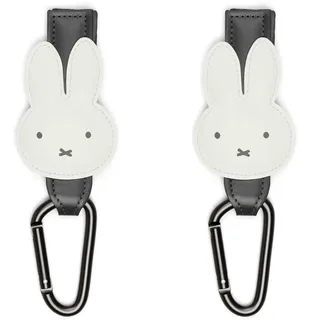 Miffy Buggy Kinderwagen Haken 2er-Set (leicht zu befestigende Buggy Haken, stabil für Taschen und Accessoires, ideal zur Entlastung beim Einkaufen, Spazierengehen und Reisen, Baby Erstausstattung)