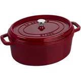 Staub La Cocotte 31 cm, oval, Bordeaux, Gusseisen