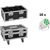 Eurolite Set 16x LED Silent Par 6 QCL Floor