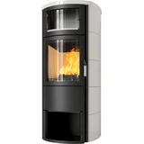 Kaminofen Hark 88 H WW GT ECOplus 14 kW - Ofenkacheln: creme-weiß - Korpus: graphit