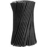 ORANGE DEAL FSC® zertifizierte Strohhalme 200 Trinkhalme Trinkröhrchen aus Papier 20cm lang in Schwarz für Geburtstage, Anlässe, Cocktail FSC Mix