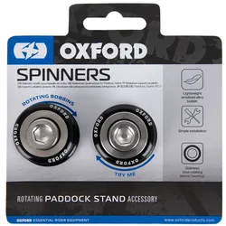 Oxford Prismabuchsen M10 x 1, 5 mm, Prismabuchsen "SPINNERS" Für V-Aufnahme, drehbar, schwarz