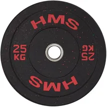 HMS Hantelscheibe Bumper 25 kg rot / schwarz
