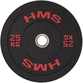 HMS Hantelscheibe Bumper 25 kg rot / schwarz