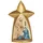 Clayre & Eef Weihnachtsdekoration Krippe in gold mit Stern 21 cm