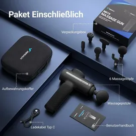 Merach Massagegerät Massagepistole Schwarz