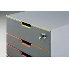 Durable Schubladenbox VARICOLOR 28 x 29,2 cm 4-tlg. grau