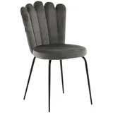 Livetastic Stuhl-Set, Grau, Schwarz, Metall, Textil, Rundrohr, 44.5x82.5x54 cm, Stühle