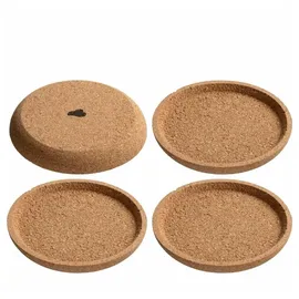 LEONARDO Getränkeuntersetzer GOCCE 4er Set Ø 9 cm beige|braun