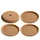 LEONARDO Getränkeuntersetzer GOCCE 4er Set Ø 9 cm beige|braun