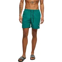 URBAN CLASSICS Badeshorts Block Swim Short Grün XL