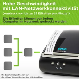 Dymo LabelWriter 5XL Schwarz/Grau