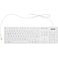 KeySonic Silikon, Keyboard KSK-8030'' weiß