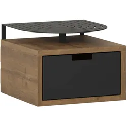 Nachttisch DECORTIE "OSLO NACHTTISCH", hitit, B:33cm H:24cm T:33cm, Tische, Leichte Montage, Lagerung, Platzsparend