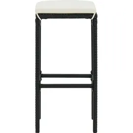 vidaXL Gartenbar-Set 4-tlg. Schwarz