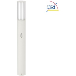 Albert Pollerleuchte Typ Nr. 2269 mit Bewegungsmelder (Typ Nr. 2070), Höhe 90cm, E27 max. 20W,  Edelstahl, Weiß ALB-682070