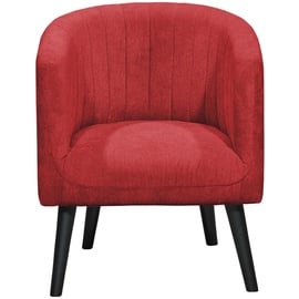 ED EXCITING DESIGN Livetastic Sessel, Rot, Textil, 61x82x58 cm, Wohnzimmer, Sessel, Polstersessel