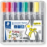 Staedtler Lumocolor Flipchartmarker 356 sortiert, 8er-Set (356 SWP8