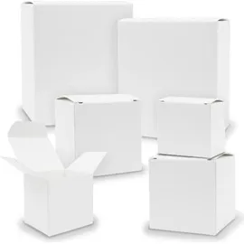 itenga Adventskalender Schachteln V1 24x Quader Würfel gemischt WEISS