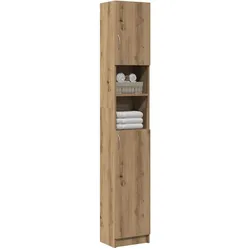 Badschrank Artisan-Eiche 32x25,5x190 cm Holzwerkstoff