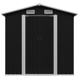 vidaXL Gartenschuppen 204 x 132 x 186 cm anthrazit