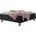 Isoba inkl Topper Füsse aus massiver eiche Anthrazit 180 cm Topper Base-Topper