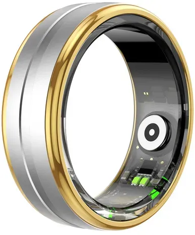 Neuer Smartring SR06 Silber&Gold, Größe 12 / 28