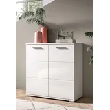 xonox.home Kommode Prego Sideboard 2 Türen Hochglanz - weiß