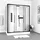 Aurlane Komplettdusche 85 x 215 cm schwarz/transparent