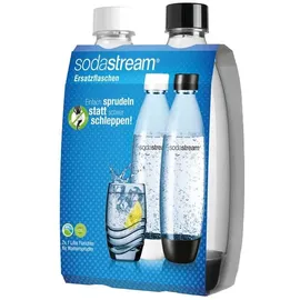 Sodastream Fuse PET-Flasche 2 x 1 l schwarz/weiß