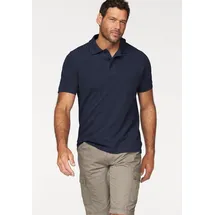 MAN'S WORLD Poloshirt Kurzarm, lockere Passform, unifarben blau 4XL (68/70)