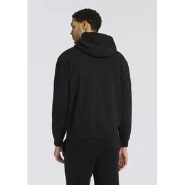 Hugo Kapuzensweatshirt "Dapo", Herren, Gr. XL, schwarz001, Sweatware, Obermaterial: 100% Baumwolle, unifarben, relaxed fit normal, Rundhals, Bündchen, Sweatshirts, Kapuze mit Kordelzug, Relaxed Fit, HUGO Logo