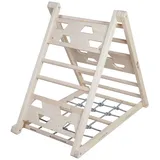 roba Kletterdreieck Holz mit Seil - Sprossen, Natur/Grau, ab 24 Monaten - Gr.: onesize