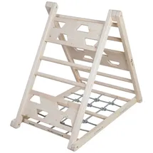 roba Kletterdreieck Holz mit Seil - Sprossen, Natur/Grau, ab 24 Monaten - Gr.: onesize