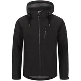 ankerglut Softshelljacke "PEAK CREEK MEN", Herren, Gr. M (50), schwarz, 96% Polyester; 4% Elasthan, mit Gummizug, Jacken Softshelljacke, auch in Großen Größen erhältlich