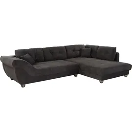 Jockenhöfer Gruppe Ecksofa »Siena L-Form« große Sitz- und Liegefläche, Ottomane links oder rechts montierbar grau