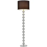[lux.pro] Stehleuchte Spheric Black Ø48x155 cm Schwarz/Chrom