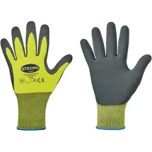 strongHand Handschuhe Flexter Gr.11 neogelb/grau EN 388 PSA II 12 PA